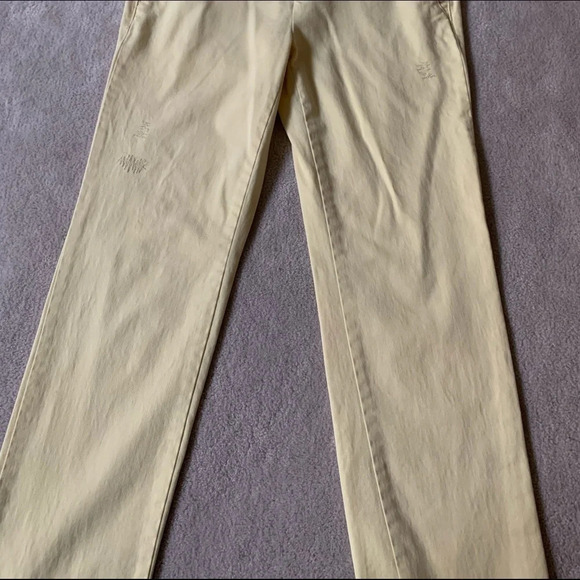 3/$25 Aeropostale Stretch Khaki light yellow, 1/2 - Picture 3 of 16